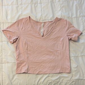 Lululemon Light Pink Crop Top